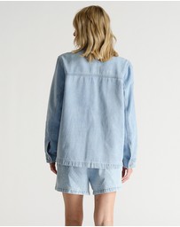 Decjuba - D-Luxe Denim Pull On Shorts