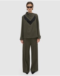 CAMILLA AND MARC - Una Straight Leg Pin Tuck Trousers