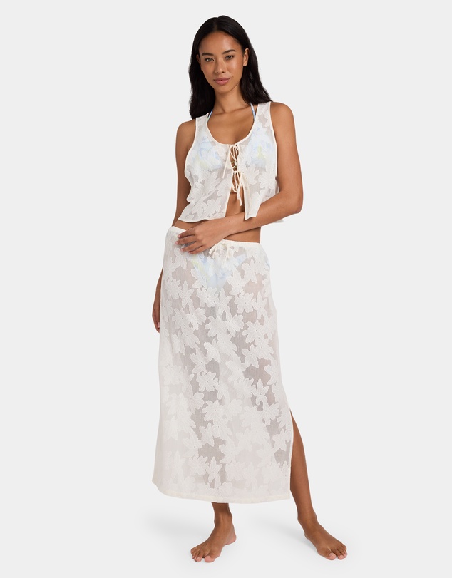 Billabong - Womens Salt Bloom Lace Midi Skirt