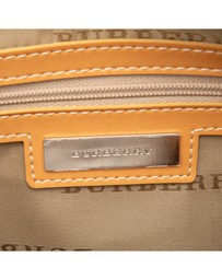 Pre-Loved by Azura Reborn - Pre-Loved Leather Trimmed Tonal Check Canvas Handbag