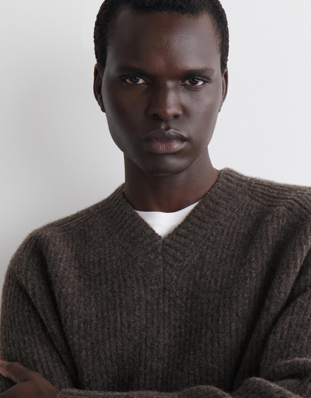 COS - Oversized Wool-Yak V-Neck Jumper