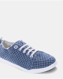 Vionic - Pismo Casual Sneaker - Blue Checkered Denim