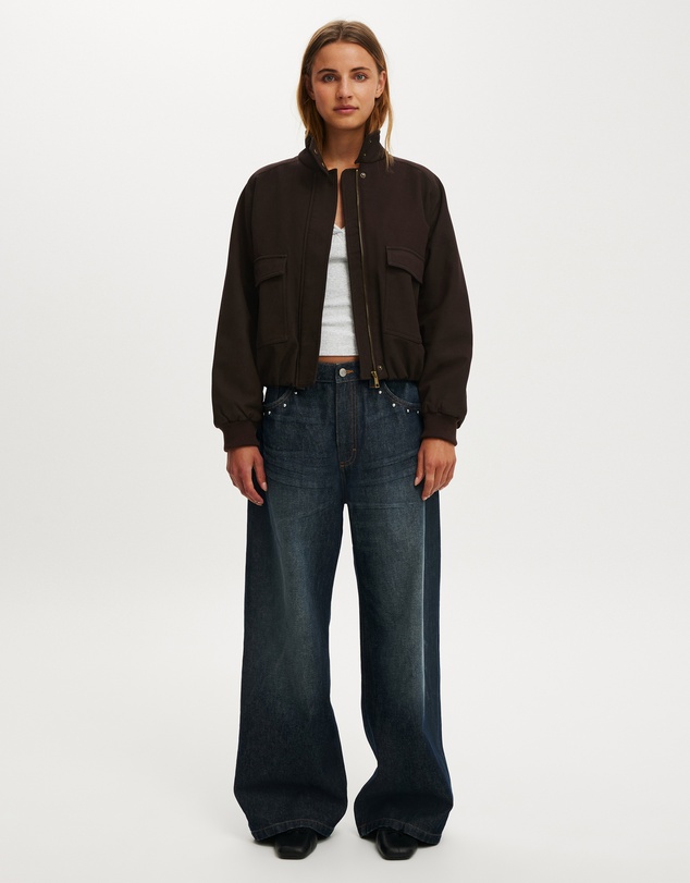 Cotton On - Clover Funnel Neck Bomber