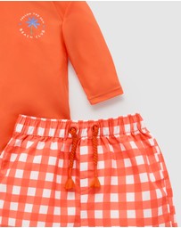 Purebaby - Board Short & Rashie Set- Kids-Babies