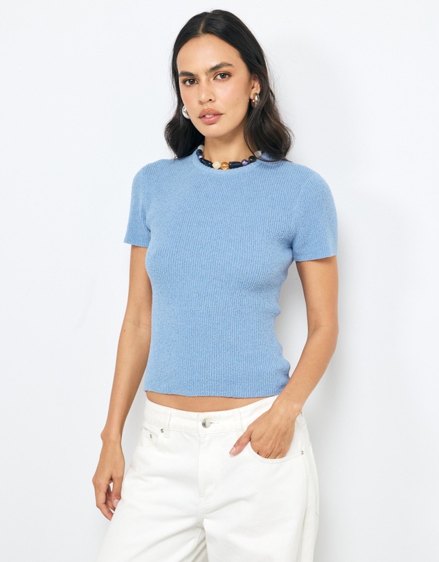 AERE - Vea Organic Cotton Textured Knit Tee