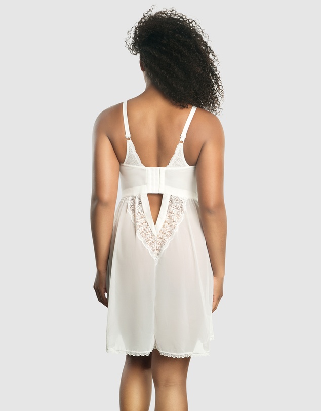Parfait - Mia Lace & Mesh Padded Full Bust Chemise