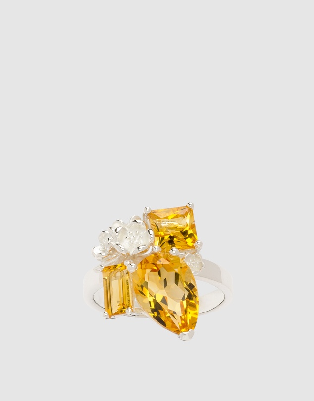 Karen Walker - Rock Garden Ring with Citrines