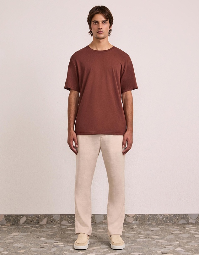Frescobol Carioca - Dinis Linen Blend T-Shirt