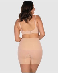 B Free Intimate Apparel - Targeted Tummy Control Stay-Up Shorts Silicone Band