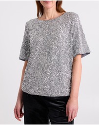 David Lawrence - Phylis Boxy Sequin Tee