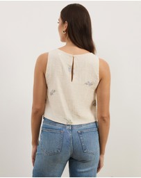Atmos&Here - Embroidered Shell Top