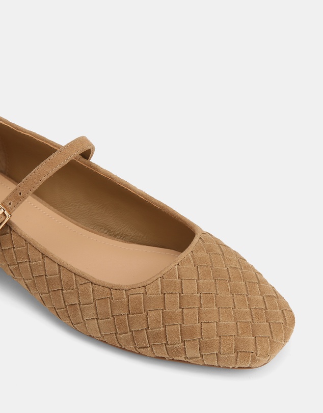 Wittner - Annie Woven Suede Leather Mary Janes