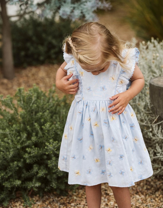Bebe by Minihaha - Libby Embroidered Butterfly Dress - Kids