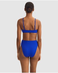 Polo Ralph Lauren - Cable Jacquard High Leg High Waist Bikini Bottom