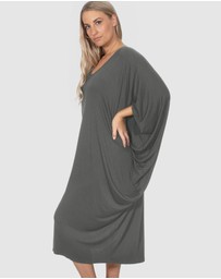 B Free Intimate Apparel - Bamboo V Neck Draped Dress
