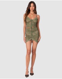 EDIKTED - Rodeo Sheer Lace Mini Dress
