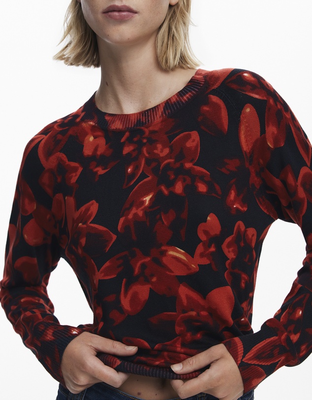 Desigual - Lightweight floral sweater