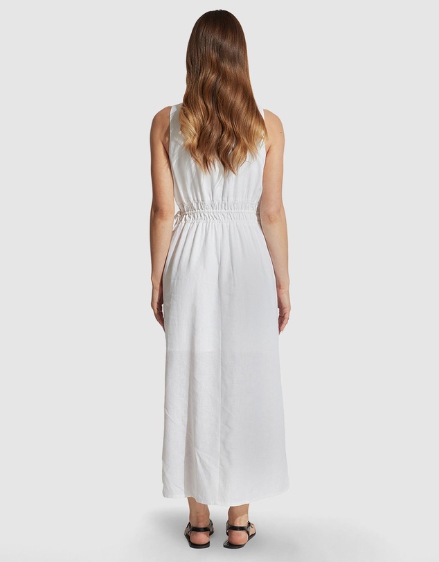 Decjuba - Cali Shirred Waist Midi Dress