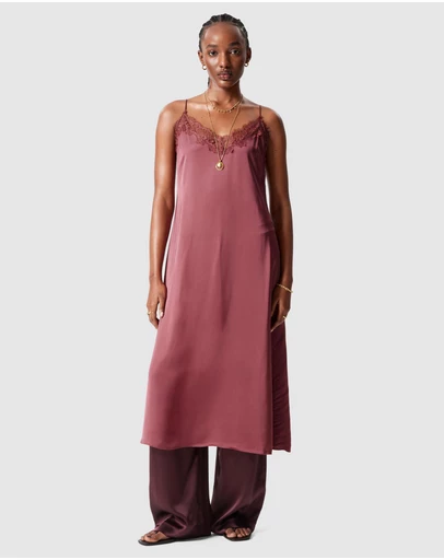 & Other Stories - Satin Slip Midi Dress