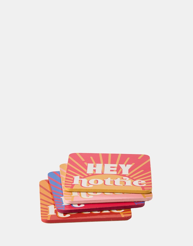 HOTTIE - Sunnie Hey Hottie 4-Piece Coaster Set