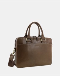 Pierre Cardin - Pierre Cardin Men's Leather Business Satchel Bag