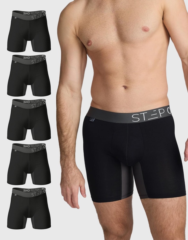 STEP ONE - Boxer Brief - Black Currants 5 Pack