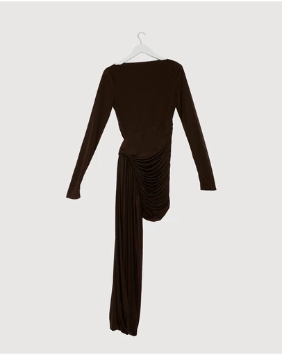 Revibe - Repaired MISHA The Sari LS Stocking Mini Dress - AU 8