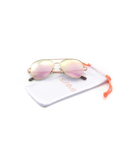 Sunbug - Rose Gold Pilot Sunglasses