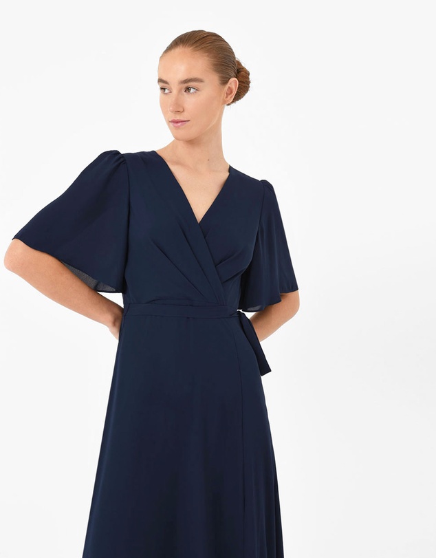 Forcast - Cannes Draped Sleeve Maxi Dress
