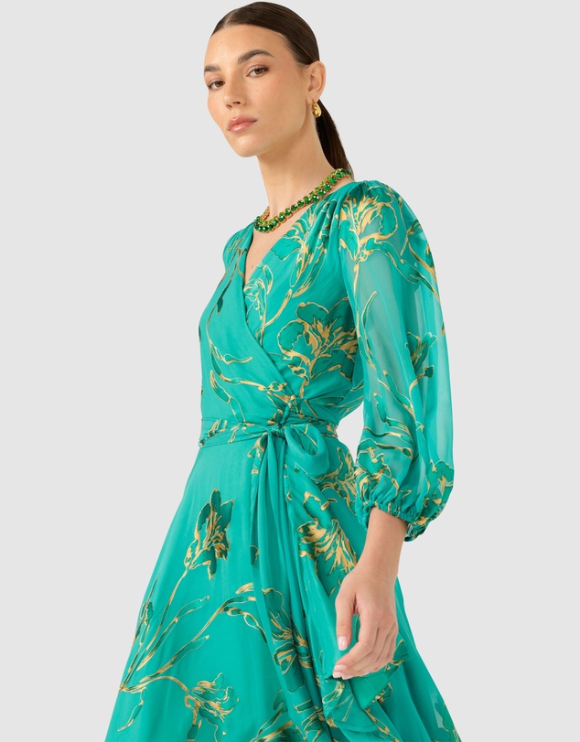 SACHA DRAKE - Lorelei Wrap Midi Dress
