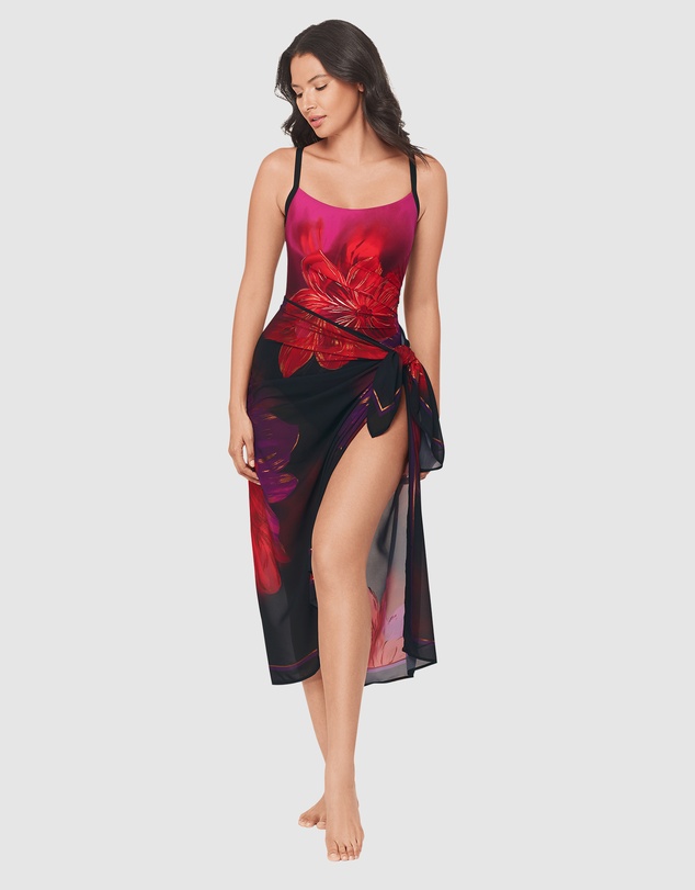 Miraclesuit Swimwear  - Petali Rosa Sarong Beach Coverup