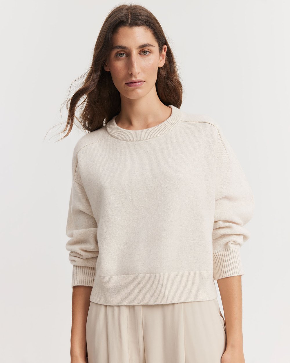 Crop Crew Neck Knit by Country Road Online | THE ICONIC | Australia
