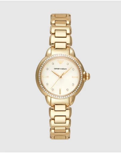 Emporio Armani - Gold Analogue Watch