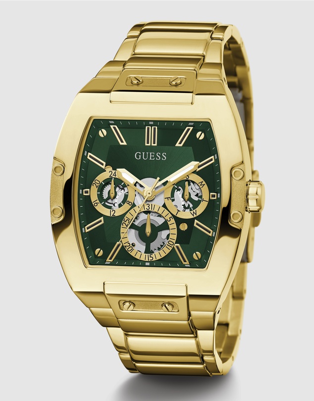 GUESS - Guess Phoenix Gold Tone & Green