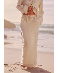 NEXT - Column Midi Skirt with Linen