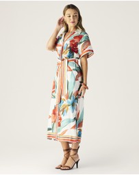 MOS The Label - Fiorina Print Shirt Dress