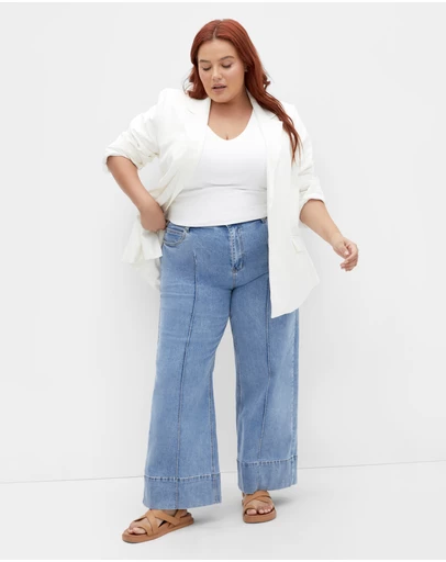 City Chic - Anny V Neck Top