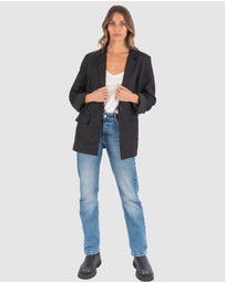 CAMIXA - Jackie Oversized Linen Blazer Jacket