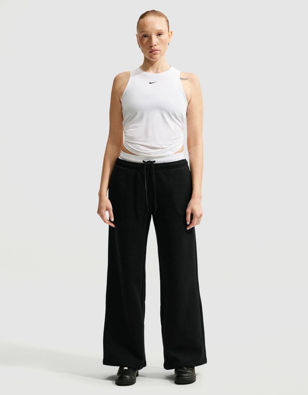 Nike - Studio Fleece Medium Weight Mid-Rise Wide-Leg Pants