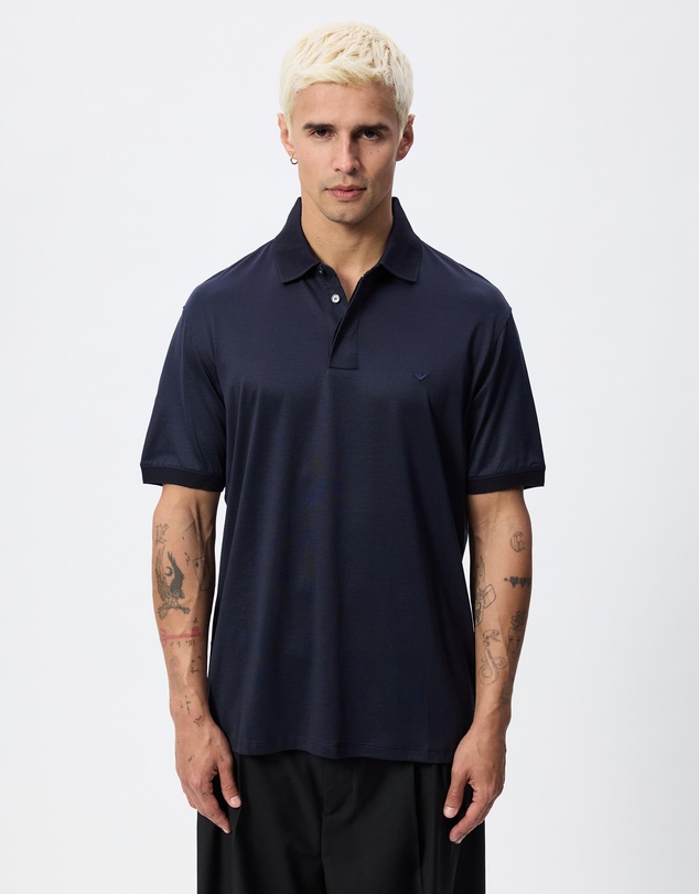 Emporio Armani - Rounded Micro Eagle Polo Shirt