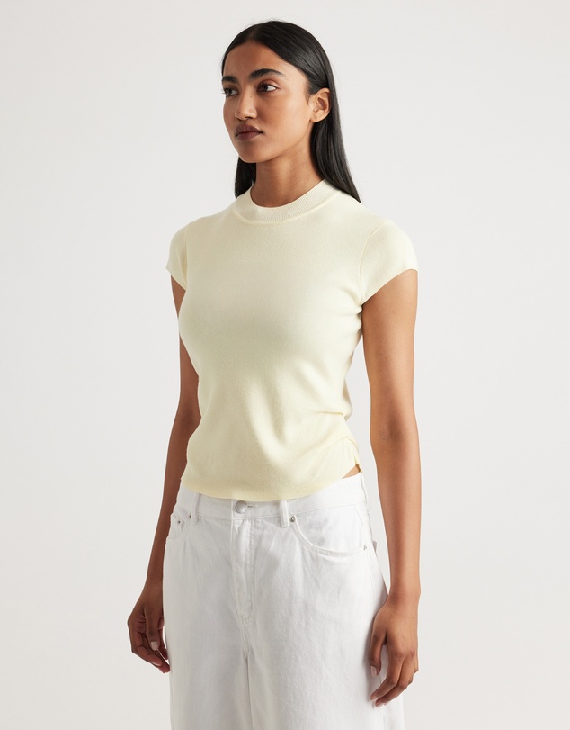 Decjuba - Lily Pleat Detail Knit Tee