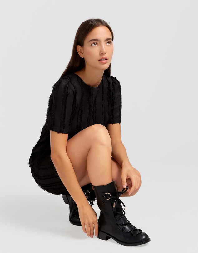 Belle & Bloom - Star Child Textured Mini Dress