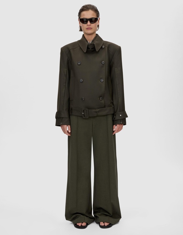 CAMILLA AND MARC - Tari Strong Shoulder Short Trench Coat