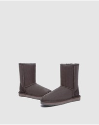EVERAU - Australian Shepherd Ugg Short Classic Sheepskin Upper UGG Boots