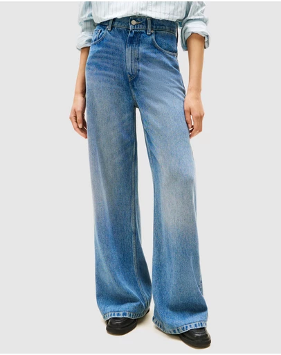 Tommy Hilfiger - High Rise Wide Leg Jeans