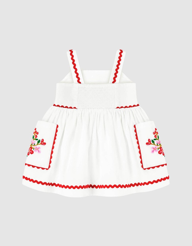 Bebe by Minihaha - Festive Ric Rac Pocket Dress - Babies