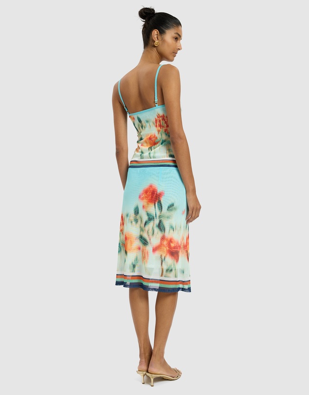 With Harper Lu - Midi Skirt Mesh