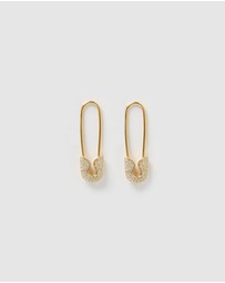 Izoa - Justice Safety Pin Earrings