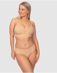 B Free Intimate Apparel - Wirefree Padded T-Shirt Bra (A-B-C-D-DD-E) Cup