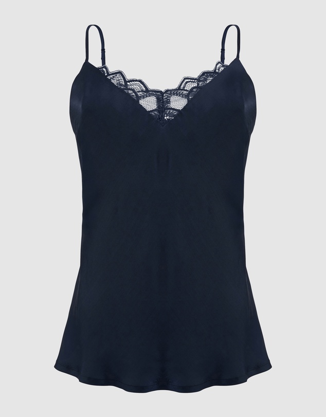 Sans Complexe - Classy Viscose Satin Camisole With Lace